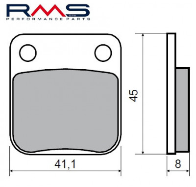 Set placute frana &amp;ndash; Honda CRM 50cc &amp;ndash; RS 125-250cc - Silver Wing 400-600cc &amp;ndash; Husqvarna 125-250cc &amp;ndash; Peugeot Vivacity 3 &amp;ndash; Suzuki DR 125-250cc foto