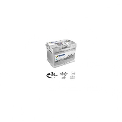 Baterie Auto 12V 60Ah cu Start Stop, Pornire 680A, Dimensiuni 242 x 175 x 190 mm Borna+ Dreapta Varta 560901068 foto