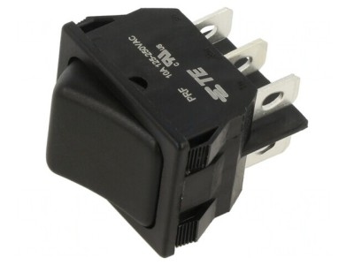 Rocker Switch DPDT ON-ON 10A 250V Black foto