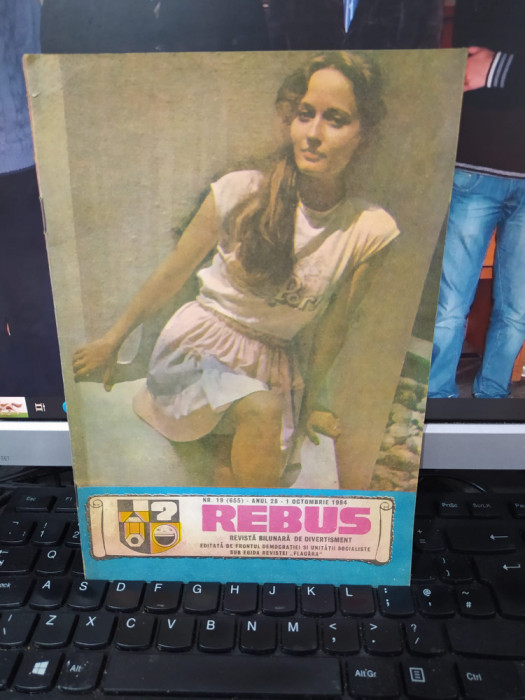 Rebus, revistă bilunară de divertisment, 1 oct. 1984, nr. 19, 655, anul 28, 016