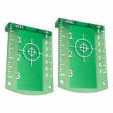 Set 2 Tinte magnetice pentru nivele laser, 2.8 x 7 x 9.8 cm, plastic, verde