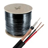 Cablu coaxial RG59 + alimentare 2x0.75&#039;305m&#039;negru TSY-RG59+2X0.75-B, TSY Cable