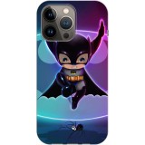 Husa compatibila cu Apple iPhone 14 Pro model Baby Batman, Silicon, TPU, Viceversa, Transparent, Carcasa