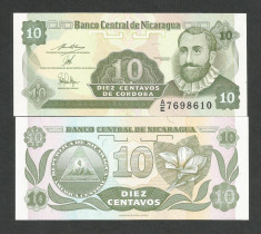 NICARAGUA 10 CENTAVOS 1991 UNC [1] P- 169 a.2 , necirculata foto