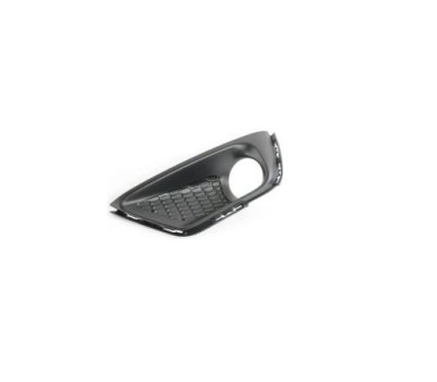 Grila bara Jeep Compass, 06.2017-, Fata, partea Stanga, cu rama neagra; negru; cu gaura pentru lampa de ceata, Aftermarket foto