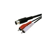 CABLU 5DIN-2XRCA