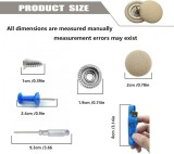 Kit 65 capse, pentru reparatia plafonului auto, surubelnita, banda de masura, compatibil Audi, Opel, BMW, VW,, Oem