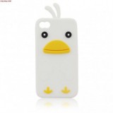 HUSA SILICON 3D CHICKEN APPLE IPHONE 5C ALB