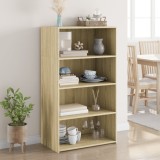 VidaXL Dulap &icirc;nalt, stejar sonoma, 70x41x124 cm, lemn prelucrat