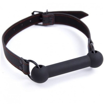 OHMAMA FETISH - BONE GAG WITH PU STRAP foto