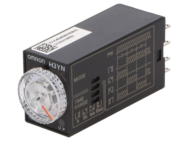 Timer Electric 0,1s-10min DPDT 250VAC 5A 100-120VAC 8 PIN