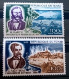 Ciad 1969 exploratori Barth &amp; Nachtigal serie 2v.Neștampilata