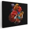 Tablou pesti luptatori siamezi, multicolor 1608 Tablou canvas pe panza CU RAMA 50x70 cm
