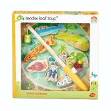 Pescarul din lemn cu magneti, Tender Leaf Toys, 10 piese