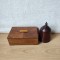 Lot de 2 casete de lemn