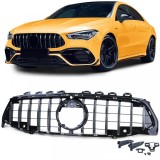 Grila radiator sport crom negru lucios potrivita pentru Mercedes CLA C118 X118 din 19 Performance AutoTuning