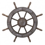 Roata decorativa din MDF 50cm model carma marinar maro Zilan ZTS8039