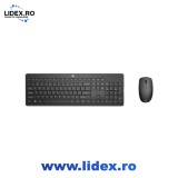Set Mouse Și Tastatură Wireless, Hewlett-Packard 235 1Y4D0Ut, Wireless 10 m, Alimentare: Baterie, Tastatură: Membrană, Interfata: RF Wireless, 63,3 x