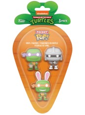 3 Pack Carrot Pocket Pop! Teenage Mutant Ninja Turtles Donatello Michelangelo Shredder