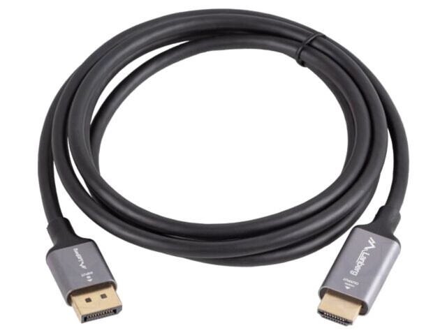 Cablu DisplayPort la HDMI LANBERG 1,8m 4K UHD negru PVC