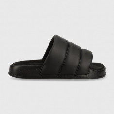 adidas Originals papuci Adilette Essential Slide femei, culoarea negru, cu platforma IE9641