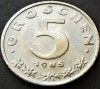 Moneda 5 GROSCHEN - AUSTRIA, anul 1985 *cod 4923 A = UNC ZINC DIN FASIC BANCAR, Europa