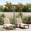 VidaXL Umbrelă de soare exterior cu st&acirc;lp aluminiu cărămiziu 180x110cm 47333