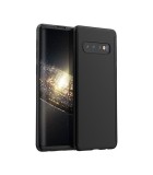 Cumpara ieftin Husa protectie MyStyle&reg; pentru Samsung Galaxy S10, Black, acoperire completa 360 grade cu folie de protectie gratis