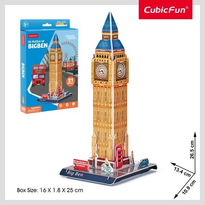 Cubic Fun - Puzzle 3D Big Ben 21 piese foto