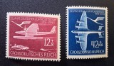 Germania (Grossdeutsches Reich) 1944 - Seria Completă A 25-a Aniversare a Poștei Aeriene Germane 2 Valori MNH - Cod: -TG1