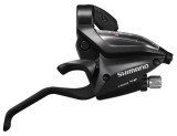 Maneta schimbator frana Shimano ST-EF500-8R, montaj dreapta, 8 viteze, cablu 2050mm, ez-fire plus, 2 degete, din aluminiu, pentru V-Brake, culoare neg