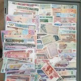 Pachet 100 Bancnote Diferite din Toată Lumea, UNC - Colecție Bancnote Străine
