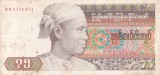 MYANMAR / BURMA 75 kyats 1987 VF!!!