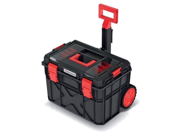 Ladă unelte KISTENBERG X BLOCK LOG 40 polimer neagră cu roți IP55