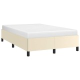 vidaXL Cadru de pat fără saltea cremă 120x190 cm piele artificială 379524