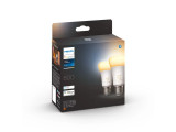 Cumpara ieftin Pachet 2 becuri LED inteligente Philips Hue A60, Bluetooth, Zigbee, E27, 6W (60W), 806 lm