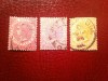 3 Timbre Straits Settlements colonie britanica 1882 Regina Victoria , stampilate, Nestampilat