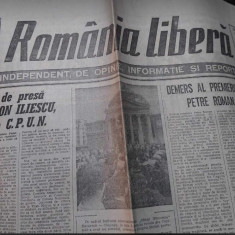 ziarul ROMÂNIA LIBERĂ - DUMINICĂ 25 martie 1990