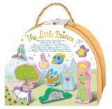 Cumpara ieftin Set de joaca cu 10 figurine din lemn, portabil - Micul Print