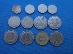 LOT ANII 90 ,VALORI DIFERITE ,ANI DIFERITI / POLONIA- 12 BUCATI