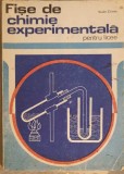 Fise de Chimie Experimentala pt. Licee - Vasile Cristea, Ed. Didactica si Pedagogica, 1976, Limba Romana, Chimie, Stare Buna