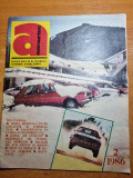 Autoturism februarie 1986-auto si karting galati,mazda mx-03,tatra,oltcit