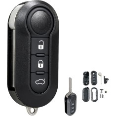 Carcasa Cheie Auto Techstar tip Briceag cu 3 butoane si lama, compatibila Opel Combo D, Fiat 500, Panda, Punto, Bravo, Ducato, Citroen Jumper, Peugeot