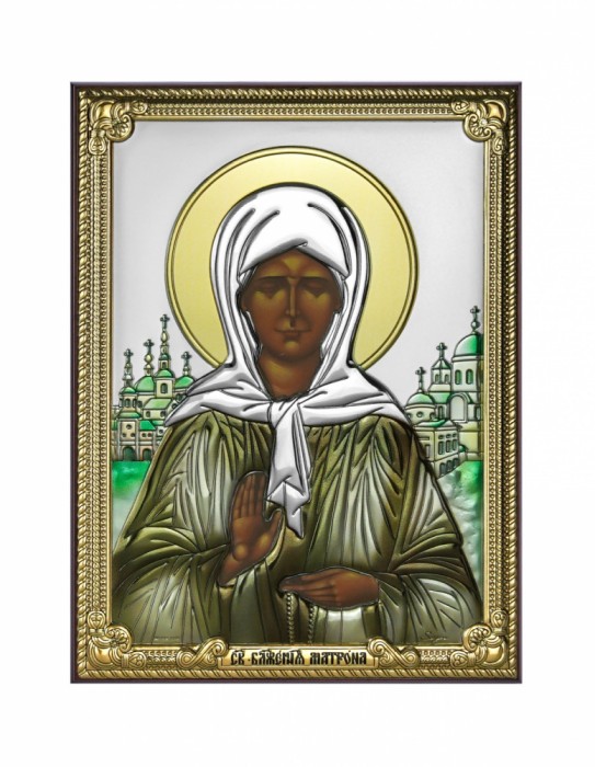 Icoana Sfanta Matrona din Moscova 8x11 cm