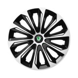 Set 4 capace roti Extra strong silver R15 Compatibil Cu Skoda, Autohelix MSA