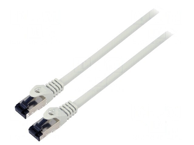 Patch cord S/FTP Cat 8.1 0,25m LSZH gri 26AWG