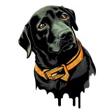 Cumpara ieftin Sticker decorativ, Caine, Negru, 79 cm, 8247ST, Oem
