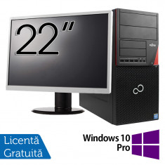 Pachet Calculator Fujitsu Siemens P720, Intel Core i3-4130 3.40GHz, 4GB DDR3, 500GB SATA, DVD-ROM + Monitor 22 Inch + Windows 10 Pro NewTechnology Med foto