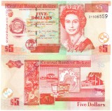 Belize 5 Dolari 2020 P-67h UNC Bancnota | Bancnote Belize