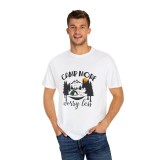 Tricou personalizat Happy Camper, barbati, alb, marimea L